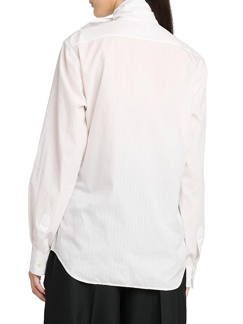 Tieneck Cotton Blouse