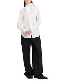 Tieneck Cotton Blouse