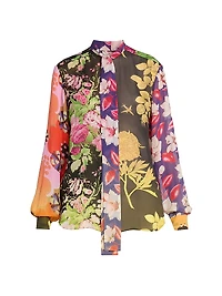 Floral Silk Blouse