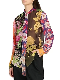Floral Silk Blouse