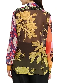 Floral Silk Blouse