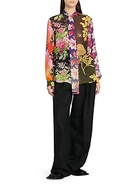 Floral Silk Blouse