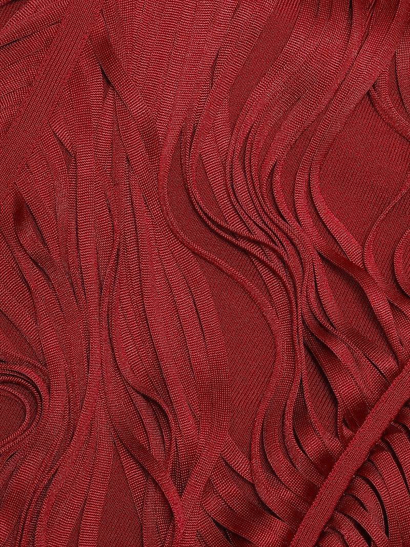 Larissa Strapless Draped Midi-Dress