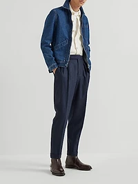 Virgin Wool Flannel Tailor Fit Trousers