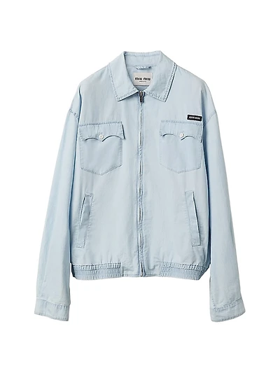 Chambray Blouson Jacket