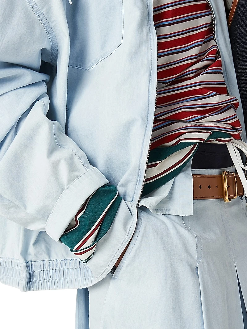 Chambray Blouson Jacket