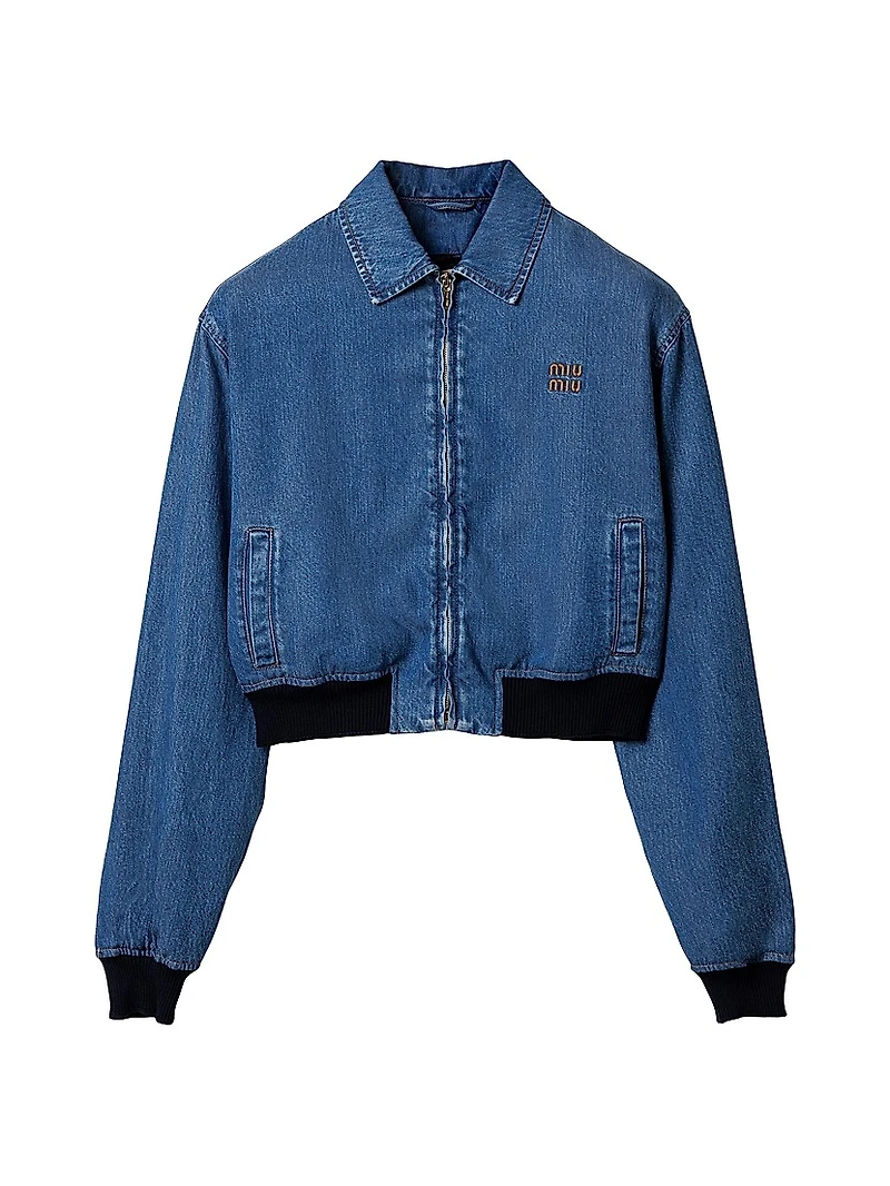 Denim Blouson Jacket