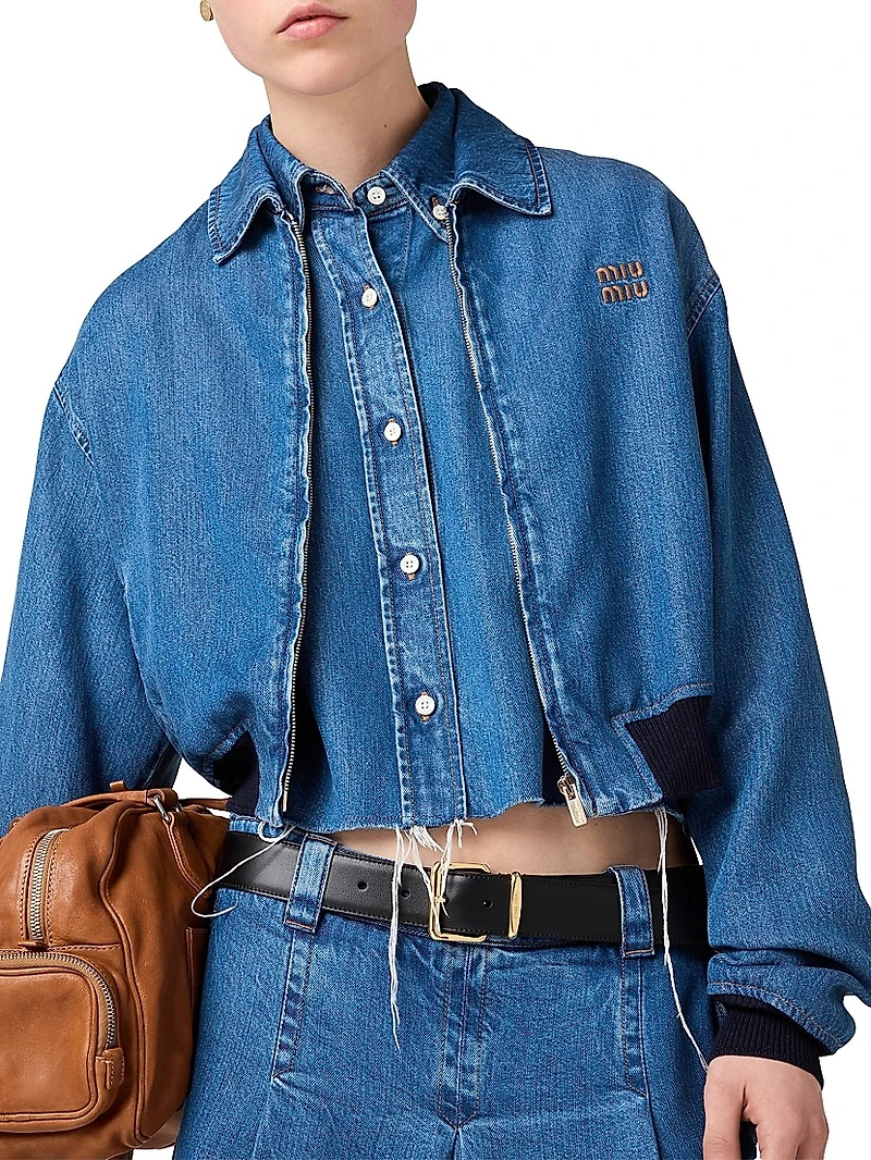 Denim Blouson Jacket