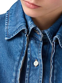 Denim Blouson Jacket