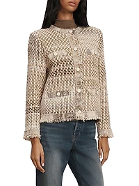 Sariyah Fringe Knit Jacket