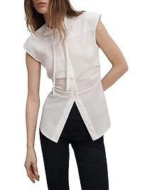 Joon Stretch Cotton-Blend Top