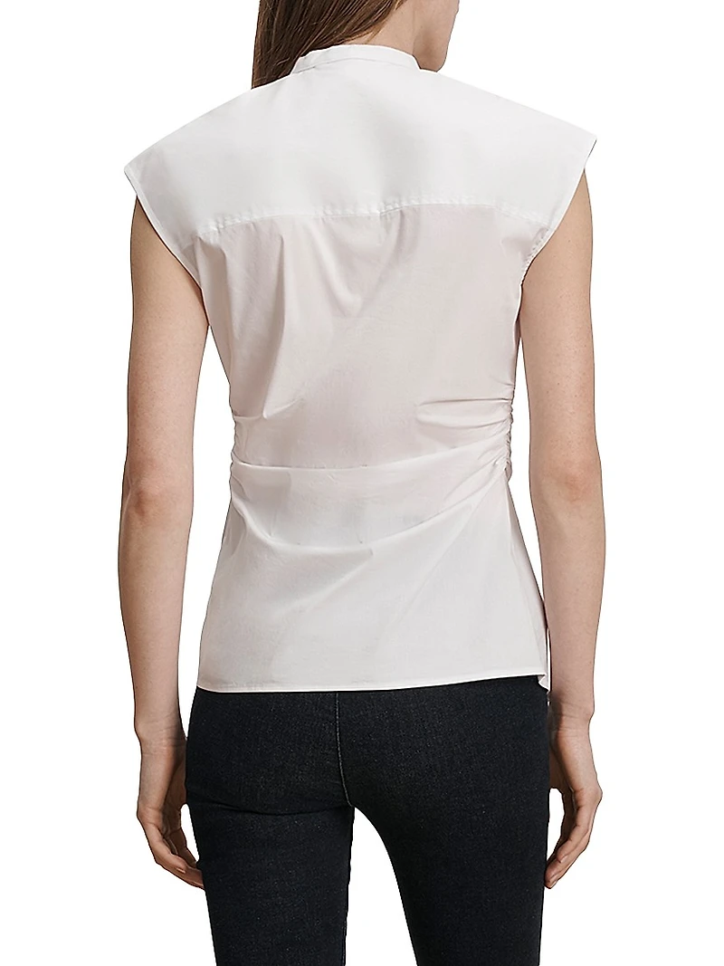 Joon Stretch Cotton-Blend Top