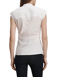Joon Stretch Cotton-Blend Top