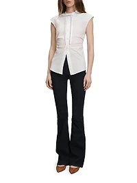 Joon Stretch Cotton-Blend Top