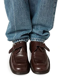 Denim and Poplin Five-Pocket Jeans