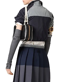 Technical Silk Zipper Blouson Jacket