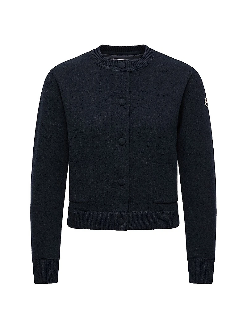 Down-Filled Cardigan Wool