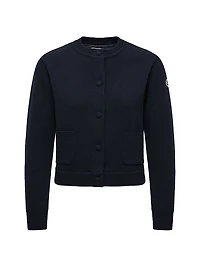 Down-Filled Cardigan Wool