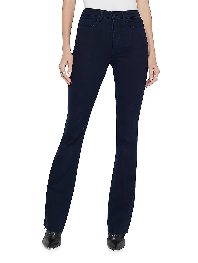 Ruth Stretch High-Rise Straight-Leg Jeans