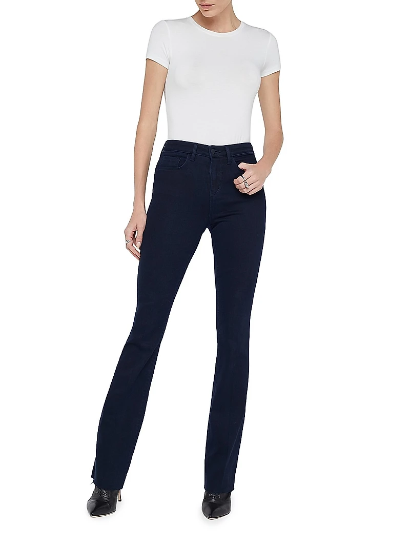 Ruth Stretch High-Rise Straight-Leg Jeans