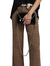 Charlotte Plaid Wide-Leg Jeans