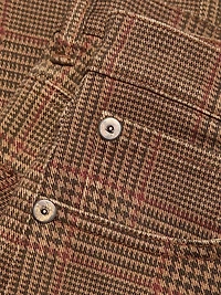 Charlotte Plaid Wide-Leg Jeans