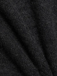 Distressed Rib-Knit Cashmere Crop Sweater