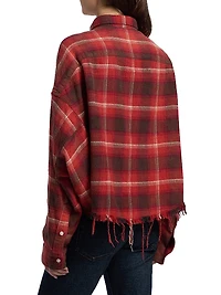 Plaid Cotton Crop Shirt