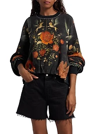 Floral Cotton Balloon Top