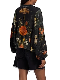 Floral Cotton Balloon Top