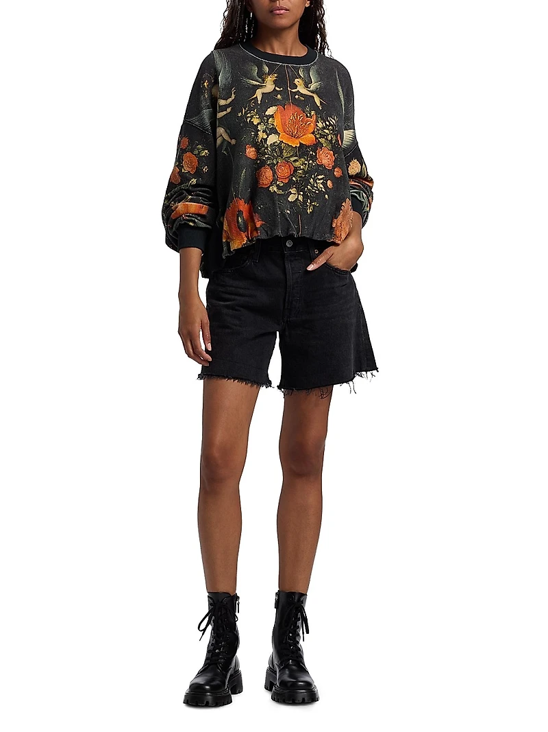 Floral Cotton Balloon Top