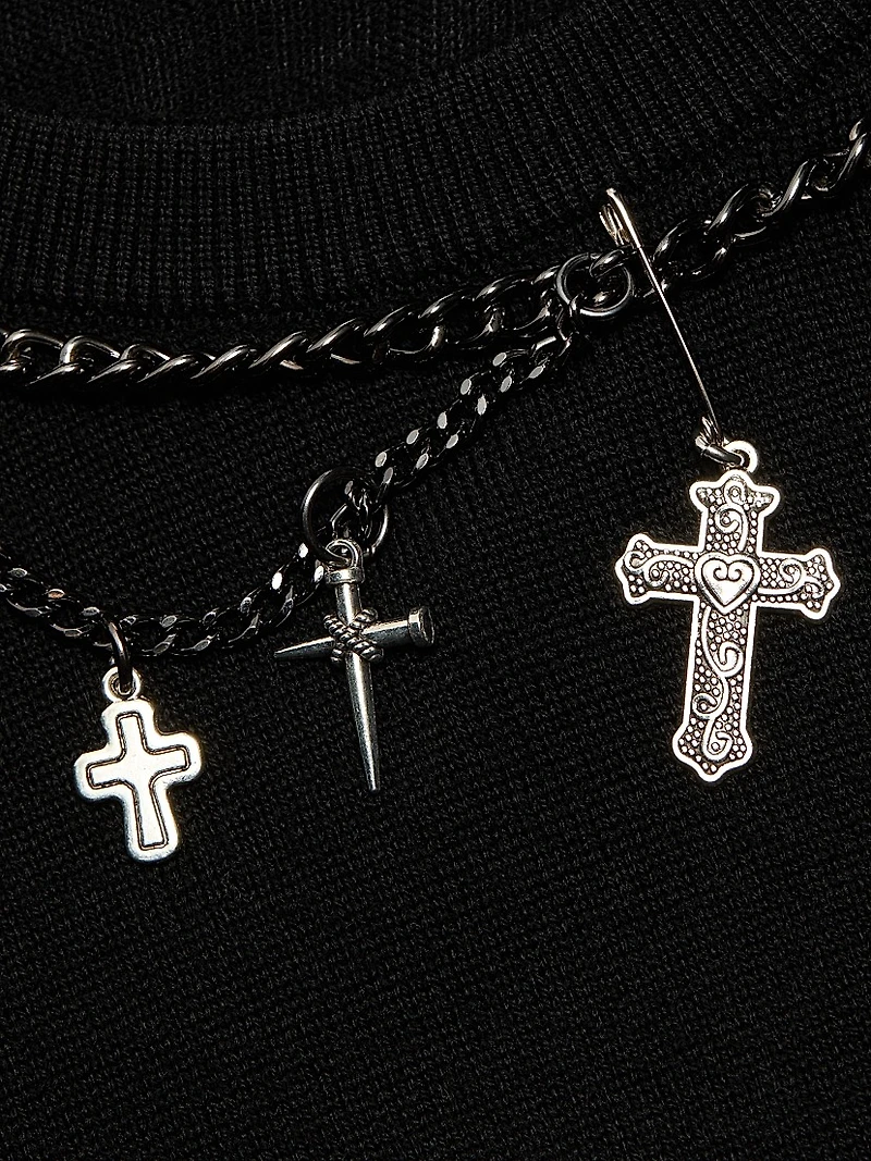 Embellished Merino Wool Sweater