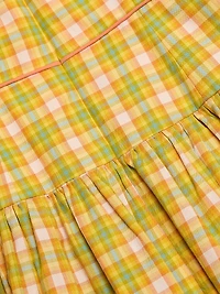 Giorgia Plaid Cotton Midi-Dress