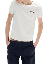 Petit Bateau X Miu Stretch Jersey Regular T-Shirt