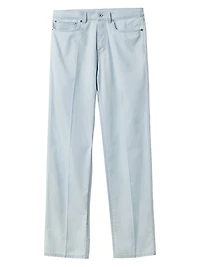 Five-Pocket Chambray Denim Jeans