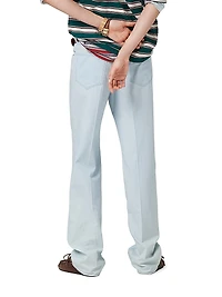 Five-Pocket Chambray Denim Jeans