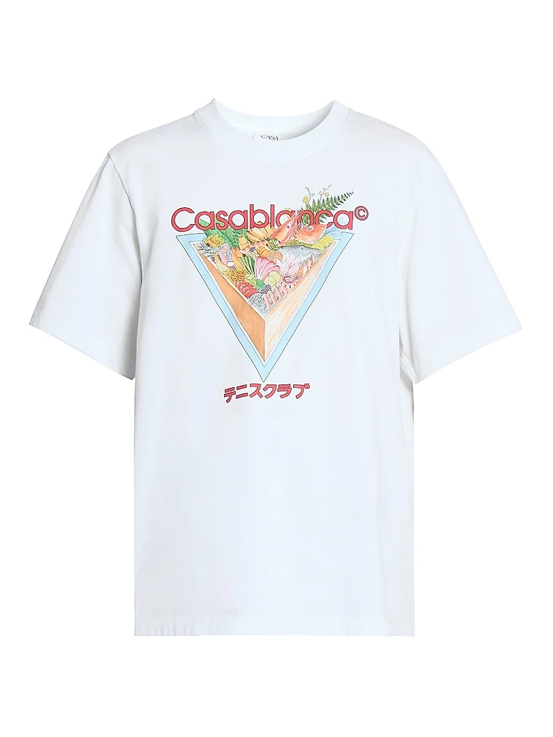 Tennis Club Icon Printed Crewneck T-Shirt