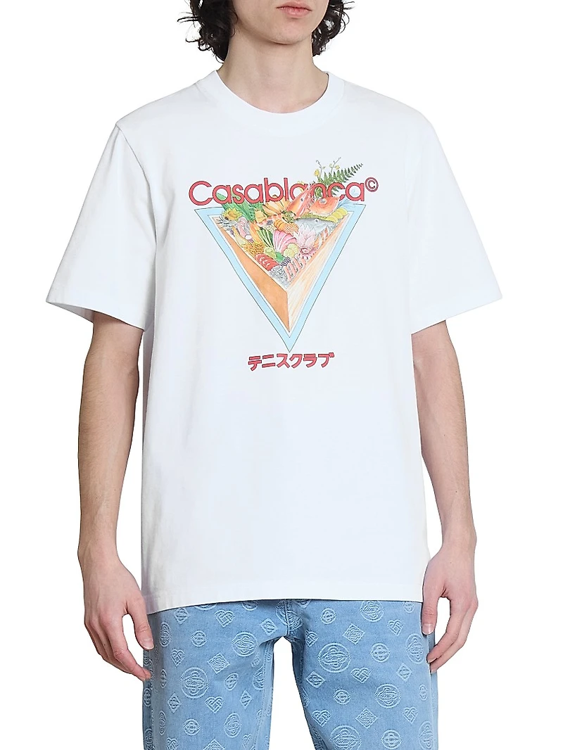 Tennis Club Icon Printed Crewneck T-Shirt