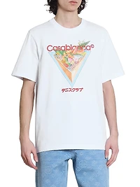 Tennis Club Icon Printed Crewneck T-Shirt