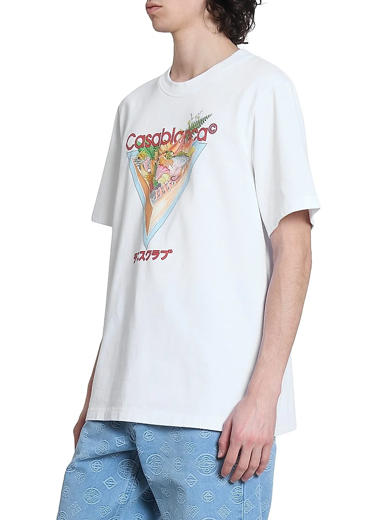 Tennis Club Icon Printed Crewneck T-Shirt