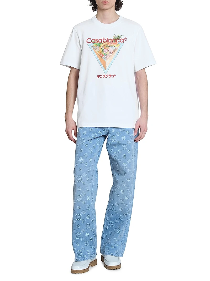 Tennis Club Icon Printed Crewneck T-Shirt