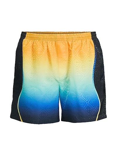 Logo Jacquard Swim Shorts