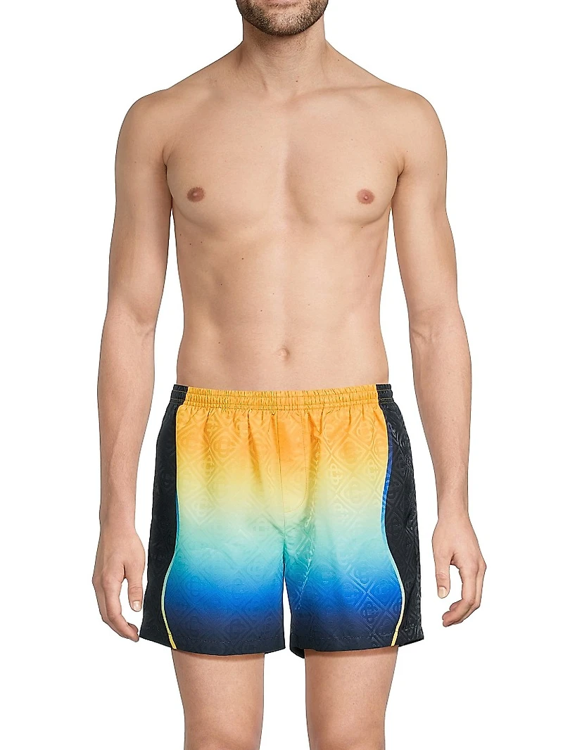 Logo Jacquard Swim Shorts
