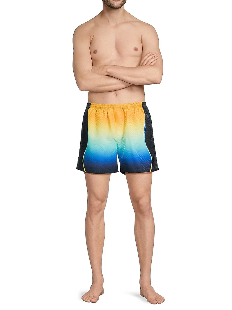 Logo Jacquard Swim Shorts