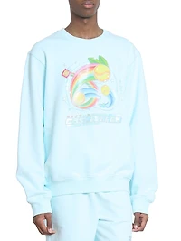 Manga Tennis Ball Printed Sweatshirt