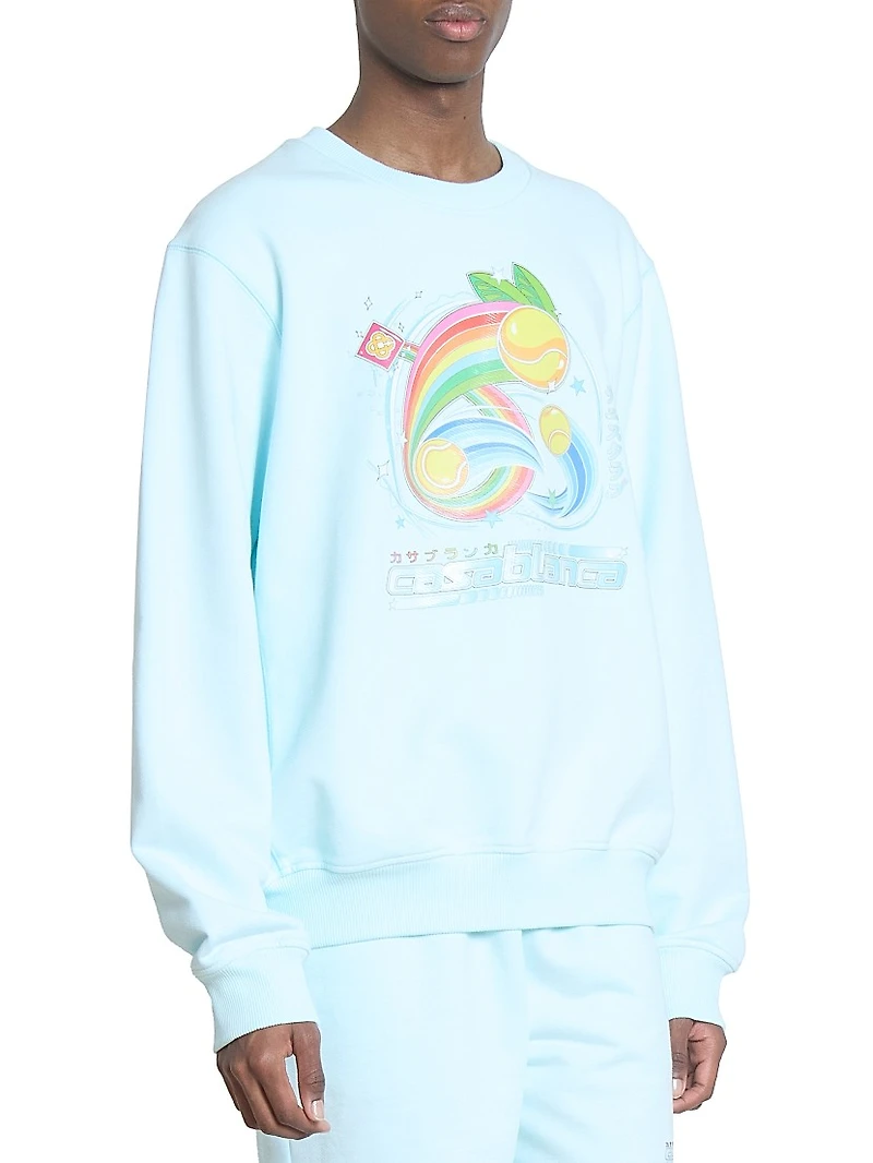 Manga Tennis Ball Printed Sweatshirt