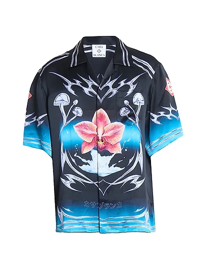 Blades Silk Short-Sleeve Shirt