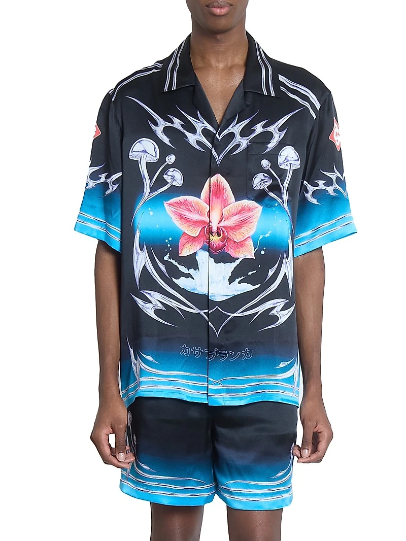Blades Silk Short-Sleeve Shirt