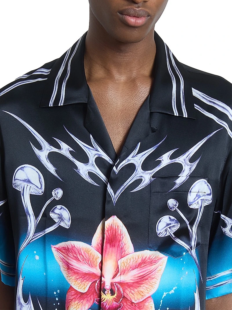 Blades Silk Short-Sleeve Shirt