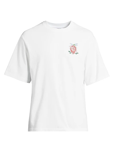 Dragonfly Floral Logo Oversized T-Shirt